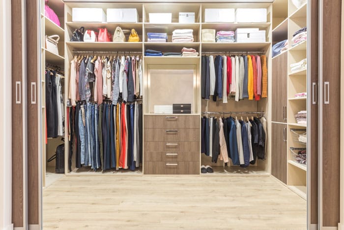 vestidor en u